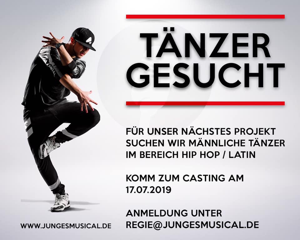Tänzer für unser neues Projekt 2020 gesucht.